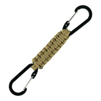 Doppelkarabiner Paracord coyote