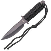 Tactical Knife Survival schwarz/schwarz