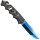 Zweihandmesser Rescue Skull blau