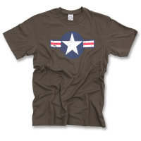 T-Shirt WWII US AirF. Star oliv XL