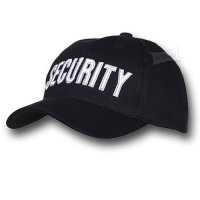 Cap Security schwarz/weiss