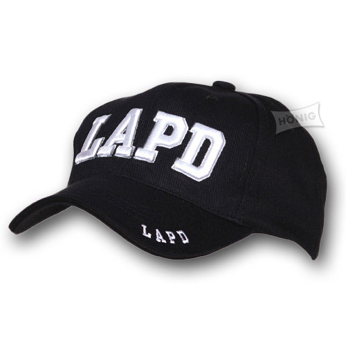 Cap LAPD schwarz/weiss
