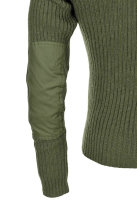 Britischer Kommando Pullover gebr. oliv Wolle