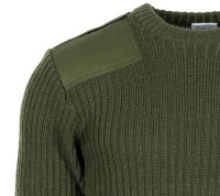 Britischer Kommando Pullover gebr. oliv Wolle