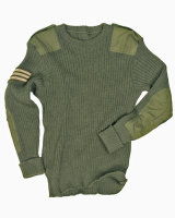 Britischer Kommando Pullover gebr. oliv Wolle