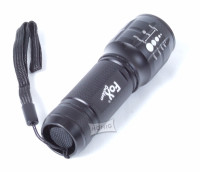 Stablampe 3 Watt LED Mini, Fokus schwarz 12 cm